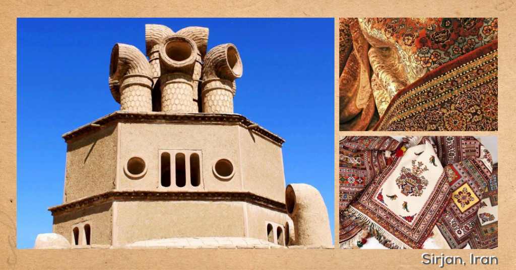 A city in Kerman province, Sirjan’s handicrafts have been preserved by the rural and tribal groups that inhabit the place