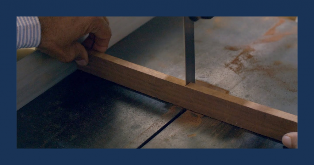 Cutting of the wood - Tarkashi Inlay