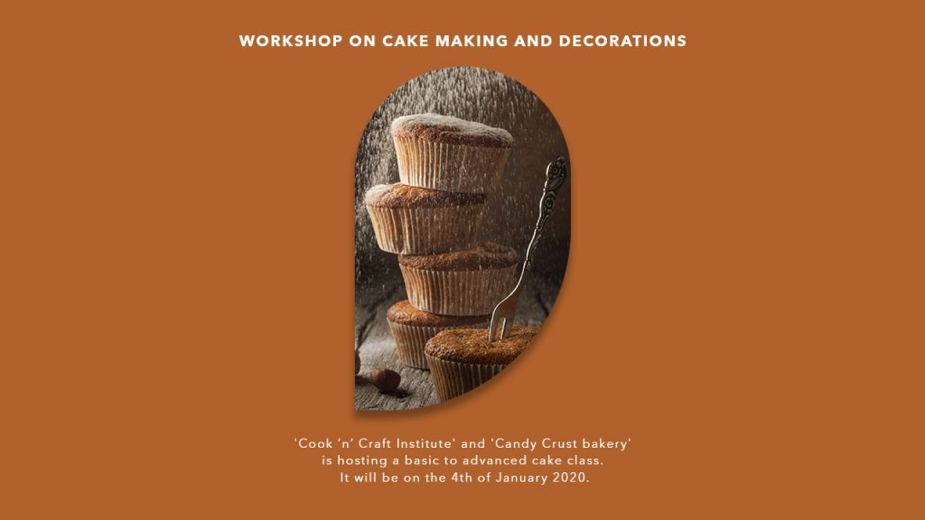 Workshop on Cake making and decorations