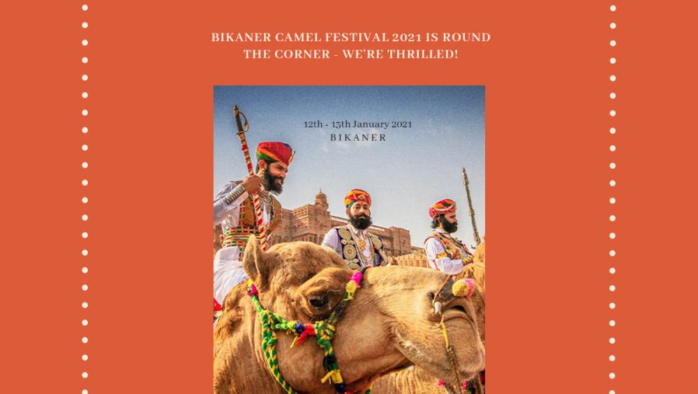 Bikaner Camel Festival 2021 Is Round The Corner - We're Thrilled!