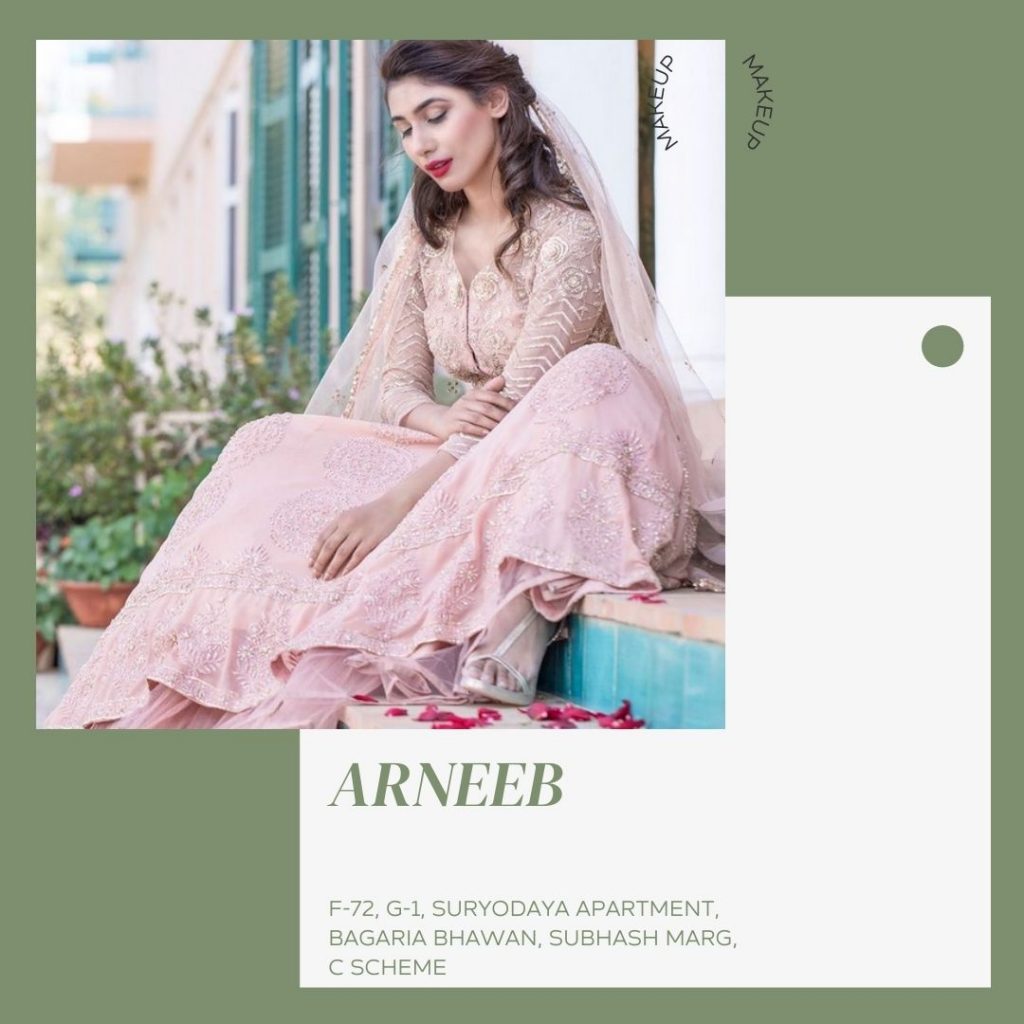 Bridal and professional makeup artist Arneeb is a renowned name in Jaipur.
