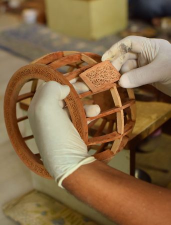 Venture Into The Ochre Land Of Sandalwood Carving