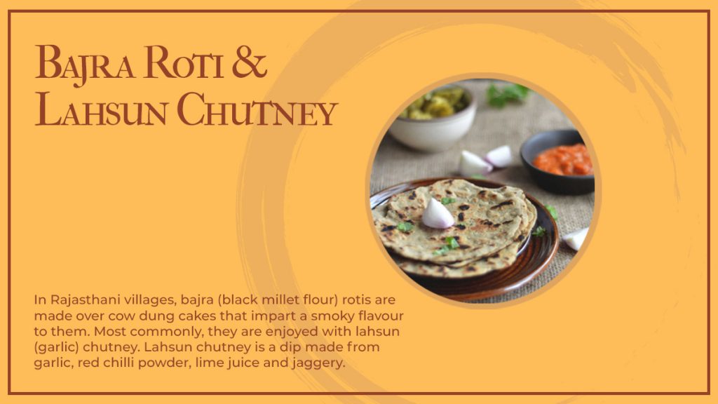 Bajra Roti with Lahsun Chutney