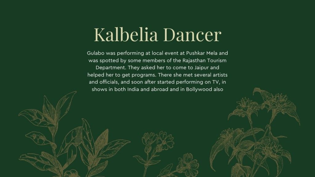 Kalbelia Dancer - The Inspiring Story Of Gulabo Sapera