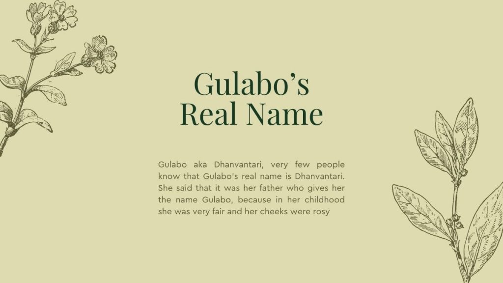 Gulabo’s real name